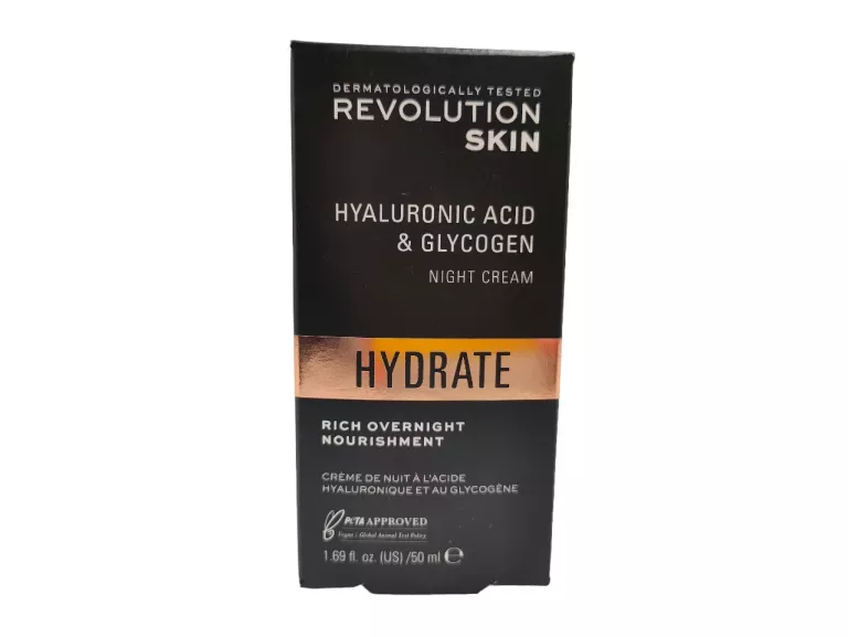 REVOLUTION KREM NAWILŻAJĄCY NA NOC HYALURONIC ACID & GLYCOGEN 50 ML