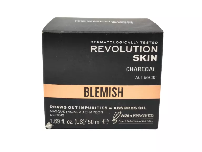 MASECZKA DO TWARZY REVOLUTION SKINCARE BLEMISH 50ML Z WĘGLEM AKTYWNYM