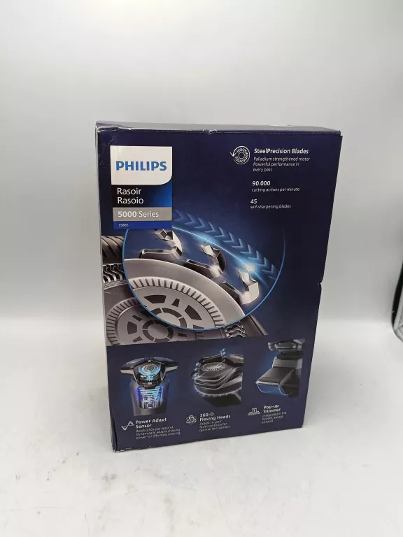 GOLARKA MĘSKA PHILIPS SHAVER SERIES 5000 S5885/10 TRYMER, ETUI KOMPLET