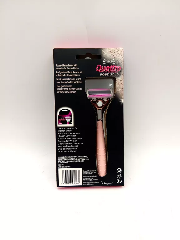WILKINSON QUATTRO ROSE MASZYNKA, 1+4 WKŁADY