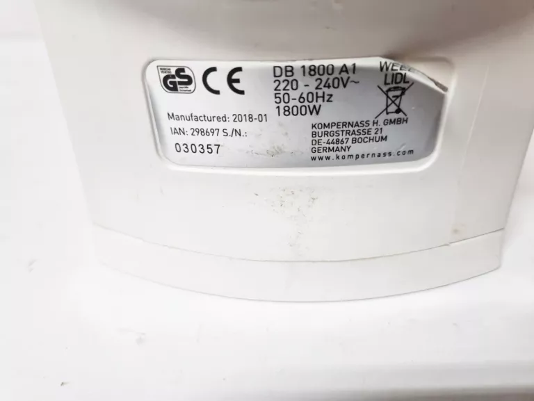 ŻELAZKO CLATRONIC DB 1800 A1