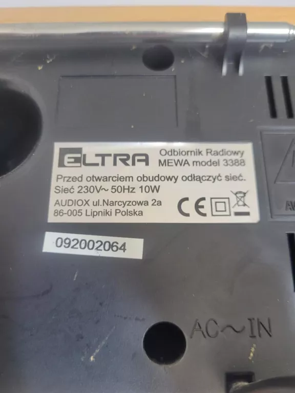 RADIO ELTRA MEWA 3388