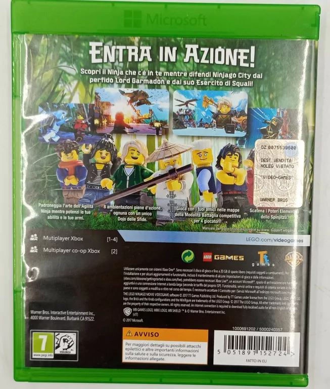 XBOX ONE NINJAGO IL FILM VIDEOGAME