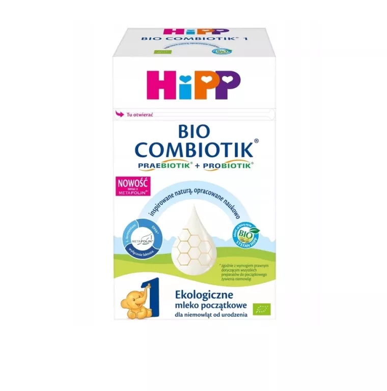 MLEKO HIPP 1 BIO COMBIOTIK POCZĄTKOWE 550G