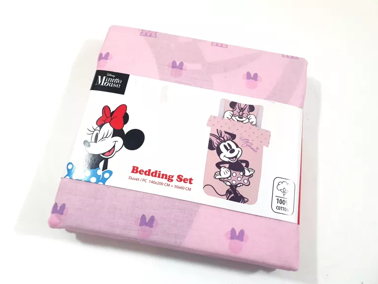 POŚCIEL DISNEY MINNIE MOUSE RÓŻOWA 140 X 200 CM