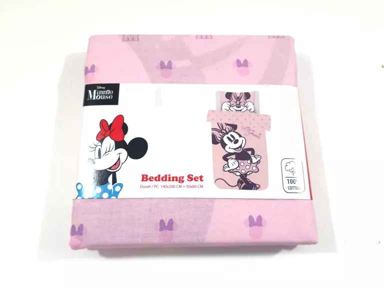 POŚCIEL DISNEY MINNIE MOUSE RÓŻOWA 140 X 200 CM