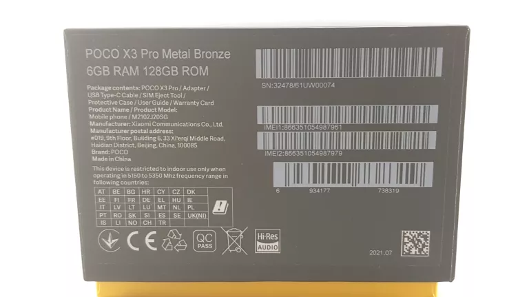 TELEFON POCO X3 PRO 6/128GB