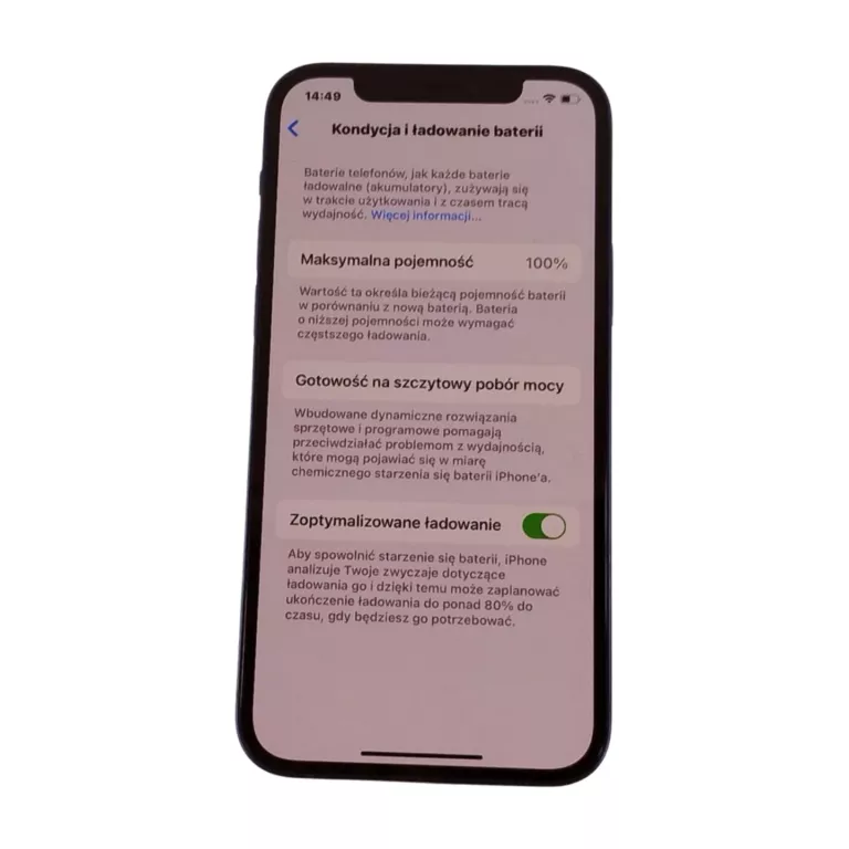 TELEFON APPLE IPHONE 12 - 64 GB BEZ WAD I BLOKAD BATERIA 100%