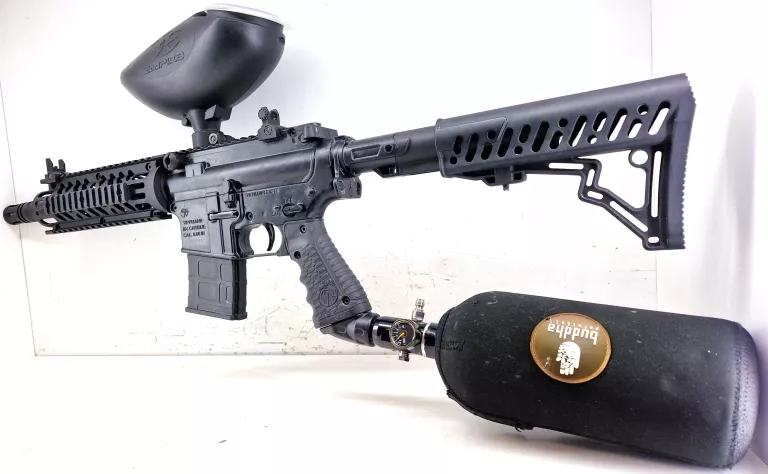 TIPPMANN TMC M4 CARBINE MARKER BLACK - 68 CAL + PUDEŁKO + 2X BUTLA + KULKI
