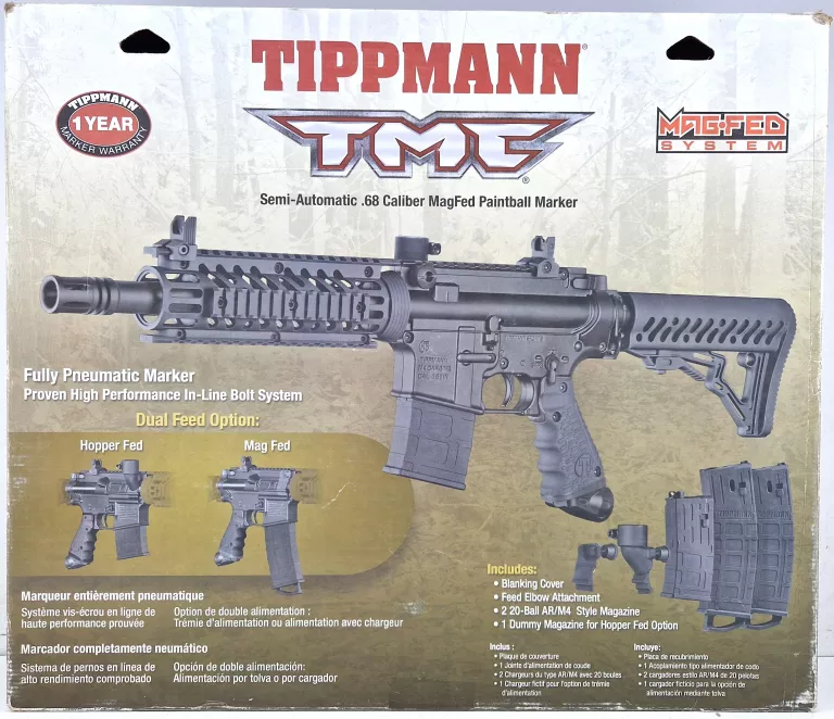 TIPPMANN TMC M4 CARBINE MARKER BLACK - 68 CAL + PUDEŁKO + 2X BUTLA + KULKI