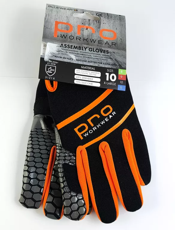 RĘKAWICE MONTERSKIE BLUEWEAR PRO WORKWEAR ROZMIAR 10/XL