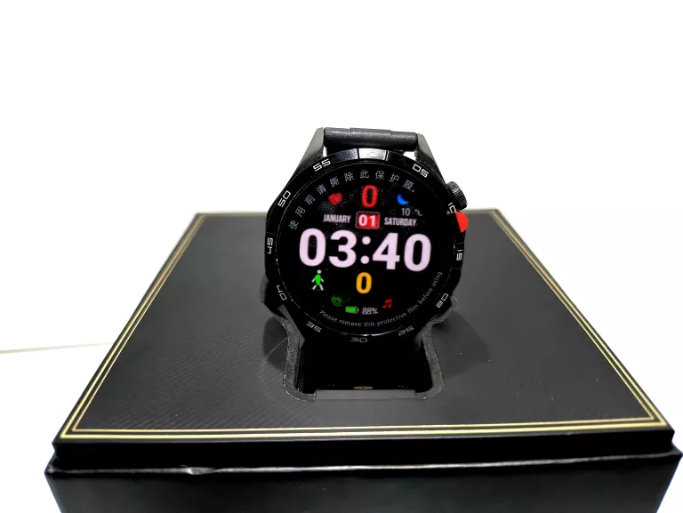 SMARTWATCH HUAWEI WATCH GT 4 GPS 46 MM AMOLED NFC WODOODPORNOŚĆ 5ATM CZARN