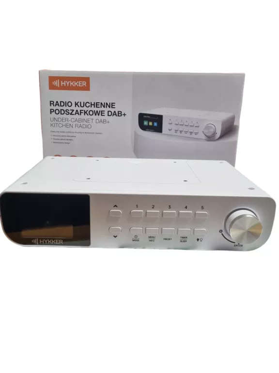 HYKKER RADIO KUCHENNE PODSZAFKOWE DAB+ KOMPLET