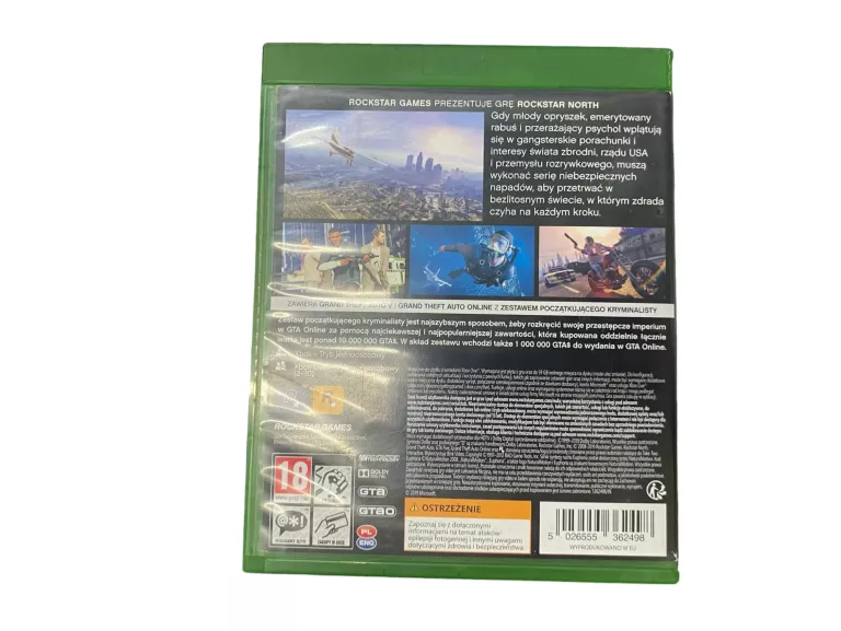 GRA XBOX ONE GTA V GRAND THEFT AUTO PREMIUM EDITION