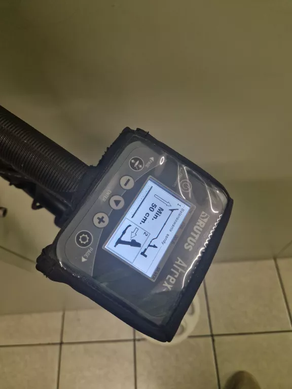 DETEKTOR / WYKRYWACZ METALI RUTUS ATREX 29DD BIAŁA CEWKA