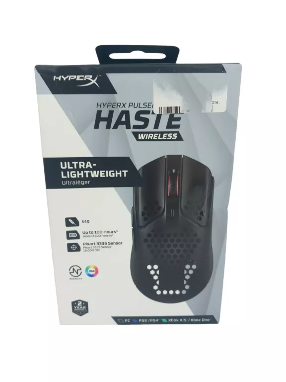 MYSZKA HYPERX PULSEFIRE HASTE 4P5D7AA CZARNY PF002