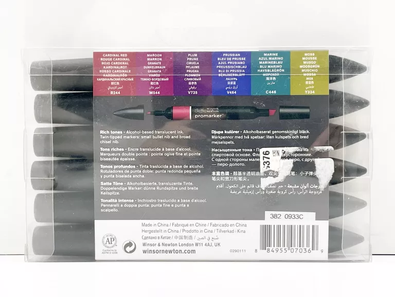 ZESTAW WINSOR NEWTON PROMARKER RICH TONES 6 SZT.