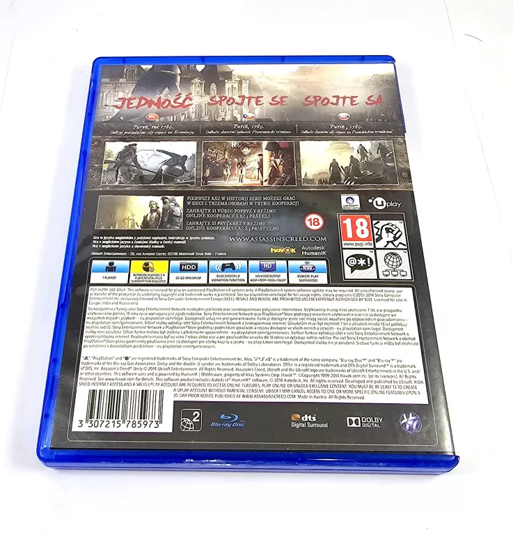 GRA PS4 ASSASSINS CREED UNITY