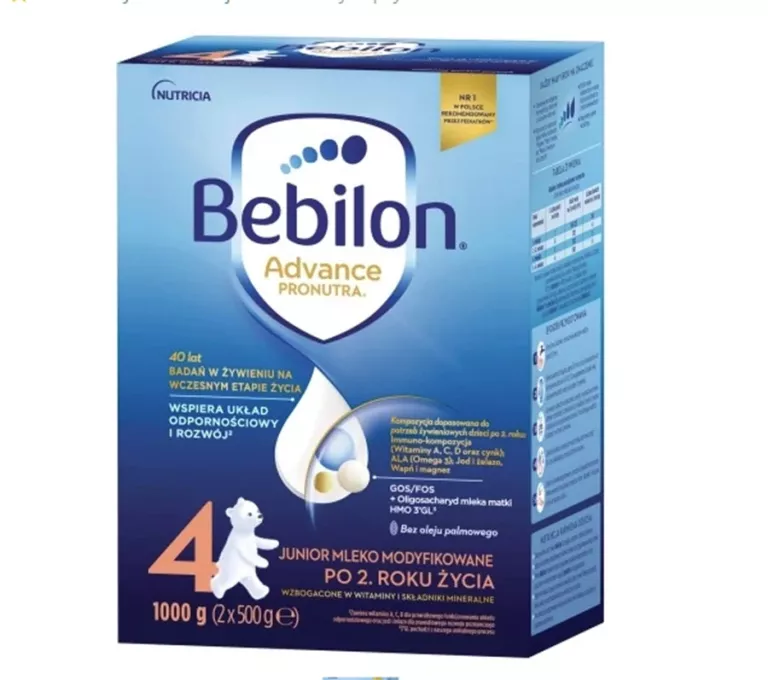 BEBILON 4 ADVANCE PRONUTRA, MLEKO NASTĘPNE PROSZEK, 1000 G