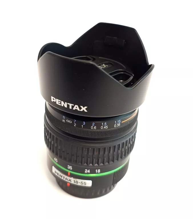 OBIEKTYW PENTAX K SMC PENTAX DA L 18-55 F/3,5-5,6 AL OPIS!