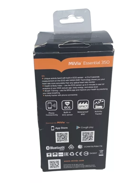 CZARNA OPASKA MIO MIVIA ESSENTIAL 350