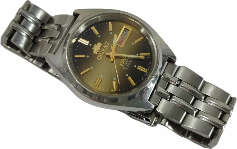 ZEGAREK AUTOMATYCZNY ORIENT CRYSTAL 21 JEWELS L469711 ZŁOTA TARCZA