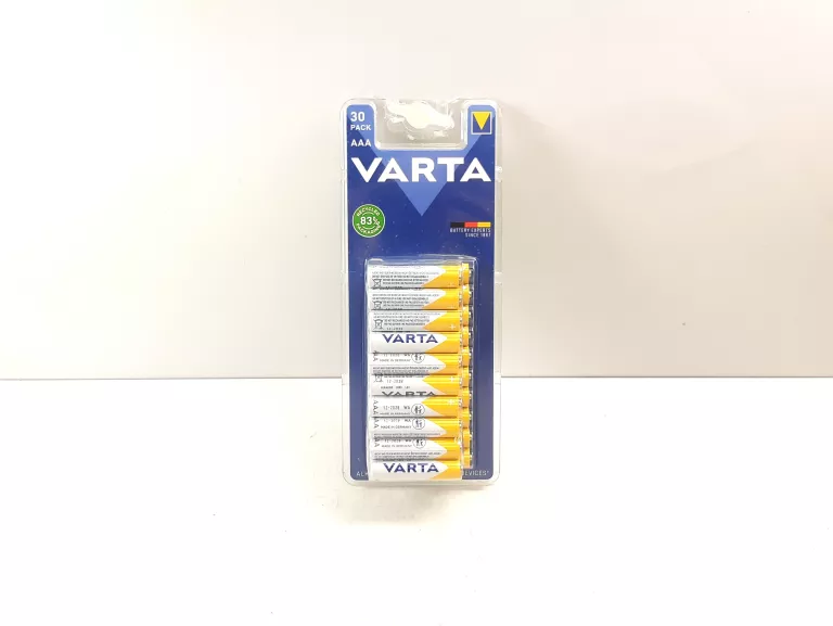 BATERIE ALKALICZNE VARTA AAA (R3) 30 SZT