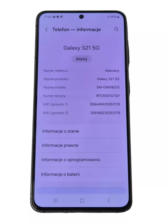 TELEFON SAMSUNG GALAXY S21 256GB PLAY SPŁACONY