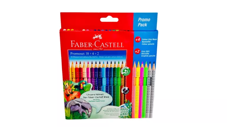 FABER CASTELL 26 KREDEK KOMPLET BRILLIANT COLOUR GRIP NIEMIECKIE