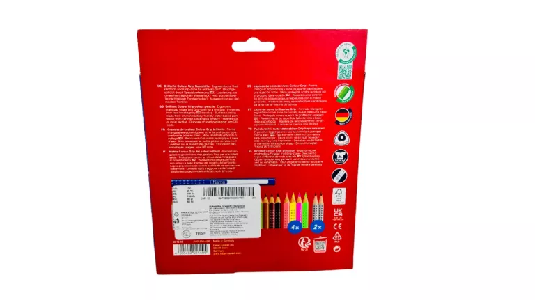 FABER CASTELL 26 KREDEK KOMPLET BRILLIANT COLOUR GRIP NIEMIECKIE