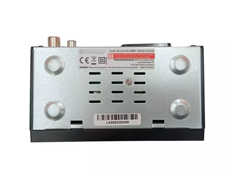 TUNER DVB-T2/C H.265 DEKODER OPTICUM AX LION NS