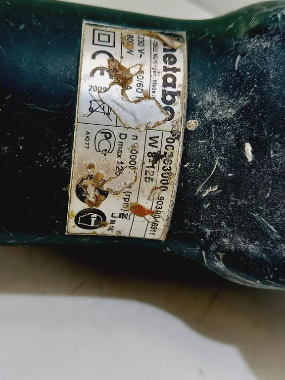 SZLIFIERKA KĄTOWA METABO W8-125
