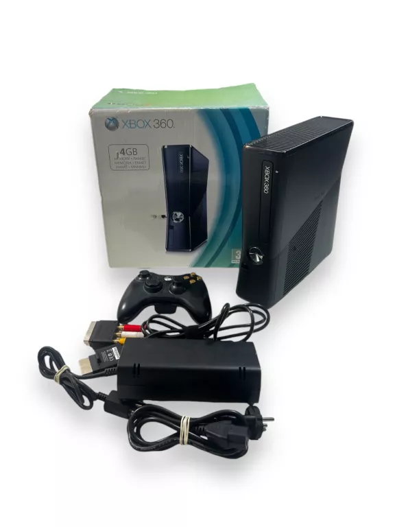 KONSOLA XBOX 360 SLIM 4GB ŚWIETNY STAN!