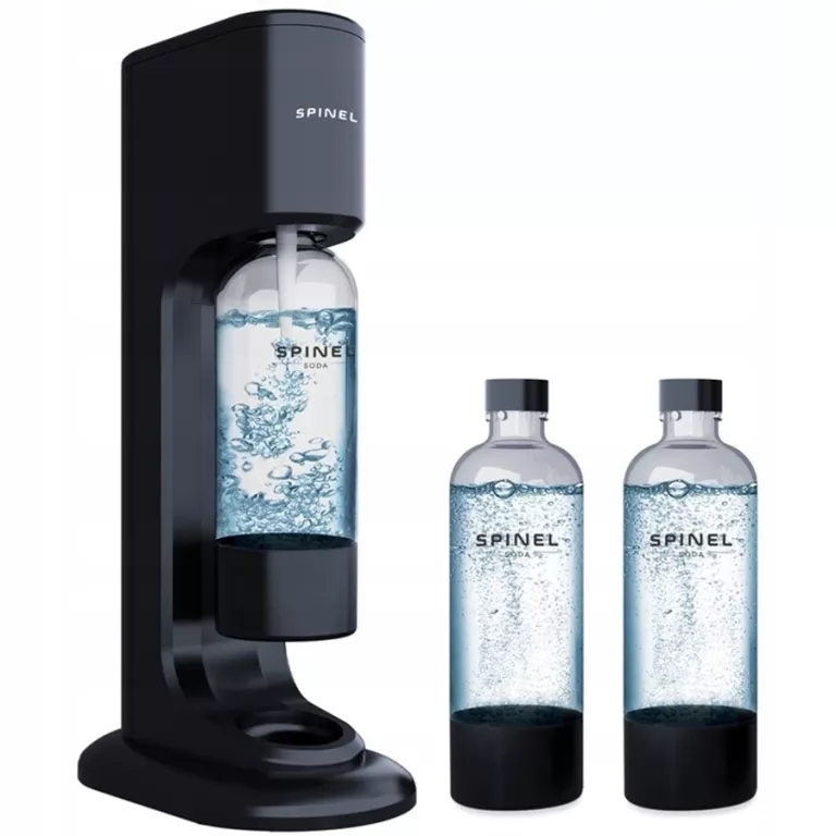 NOWOŚĆ! SATURATOR SPINEL SODA BUBBLEON CZARNY + 2 BUTELKI ZESTAW STARTOWY