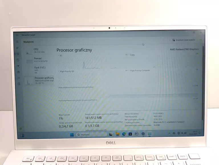 LAPTOP DELL INSPIRON 5405 AMD RYZEN 5 14" 8GB RAM 512 SSD