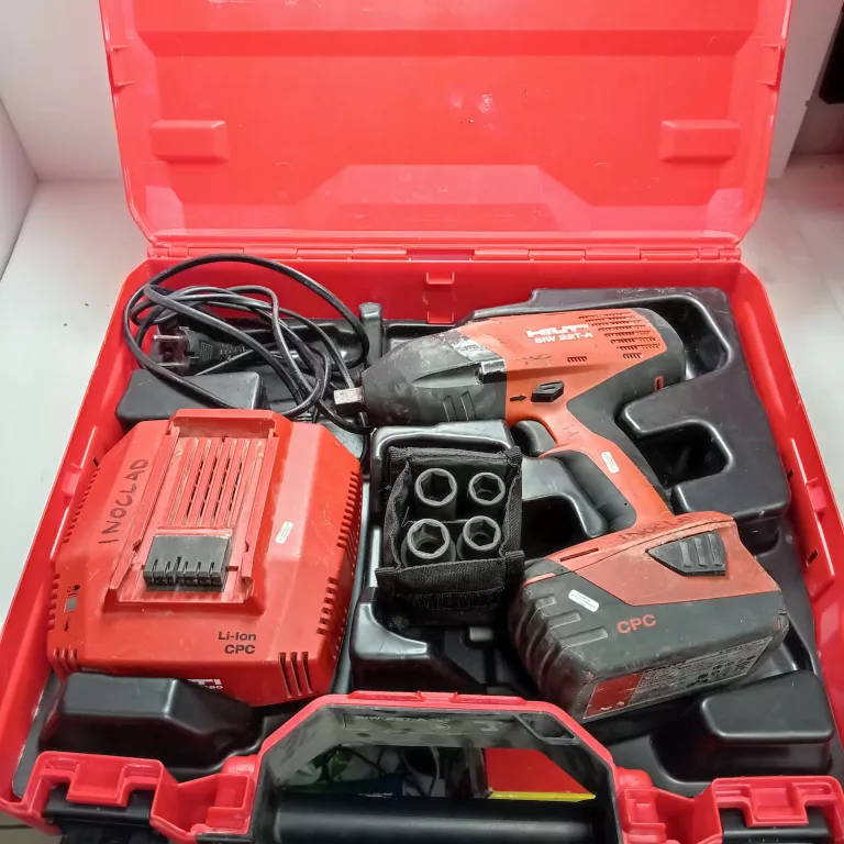 KLUCZ UDAROWY HILTI SIW 22T-A AKU+ŁADOWARKA+WALIZKA OKAZJA!