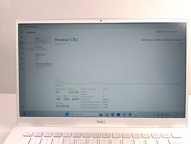 LAPTOP DELL INSPIRON 5405 AMD RYZEN 5 14" 8GB RAM 512 SSD