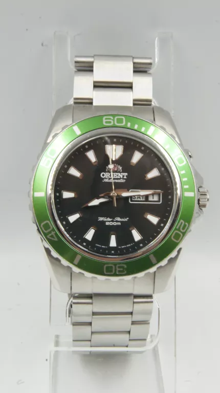 ZEGAREK ORIENT MAKO XL GREEN AUTOMATYCZNY ZIELONY IGŁA