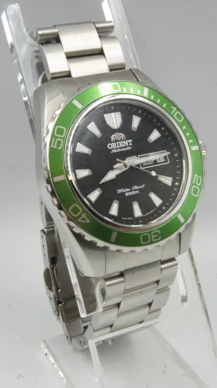 ZEGAREK ORIENT MAKO XL GREEN AUTOMATYCZNY ZIELONY IGŁA