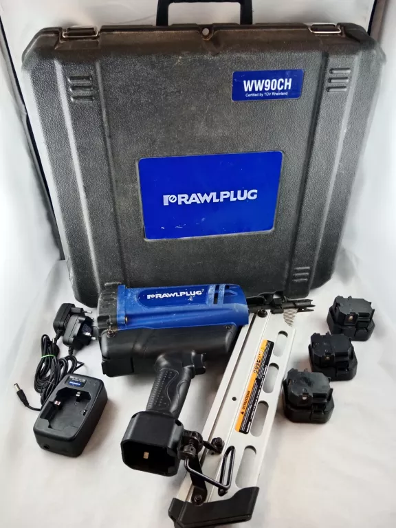GWOŹDZIARKA GAZOWA RAWLPLUG WW90CH ZAKRES 51-90 MM 3X AKUMUALTOR