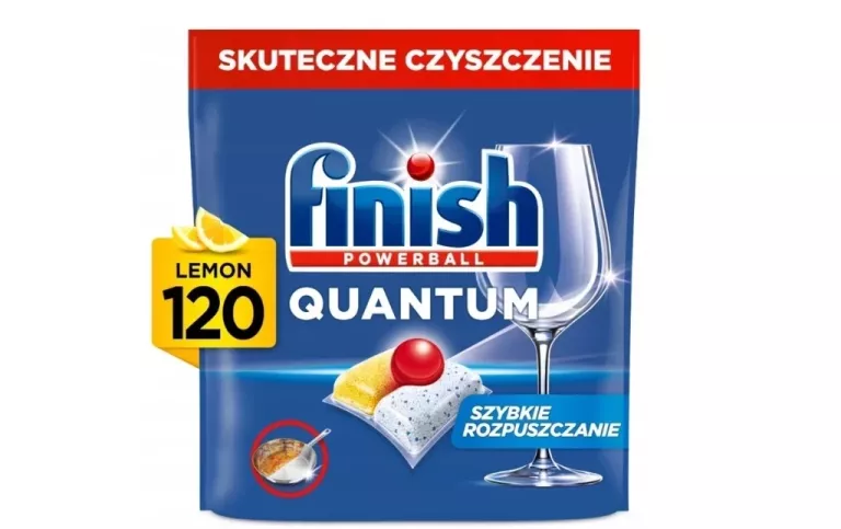 FINISH KAPSUŁKI DO ZMYWARKI QUANTUM ALL IN ONE LEMON 120 SZTUK