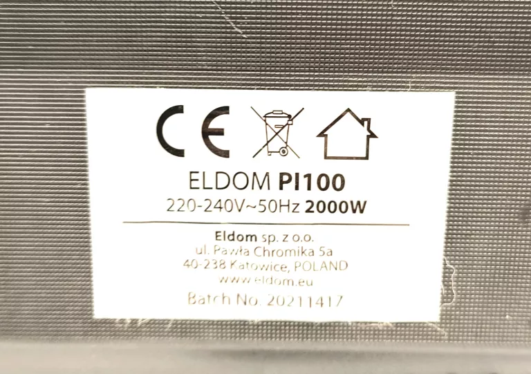 KUCHENKA INDUKCYJNA PŁYTA GRZEWCZA 1-PALNIK 2000W