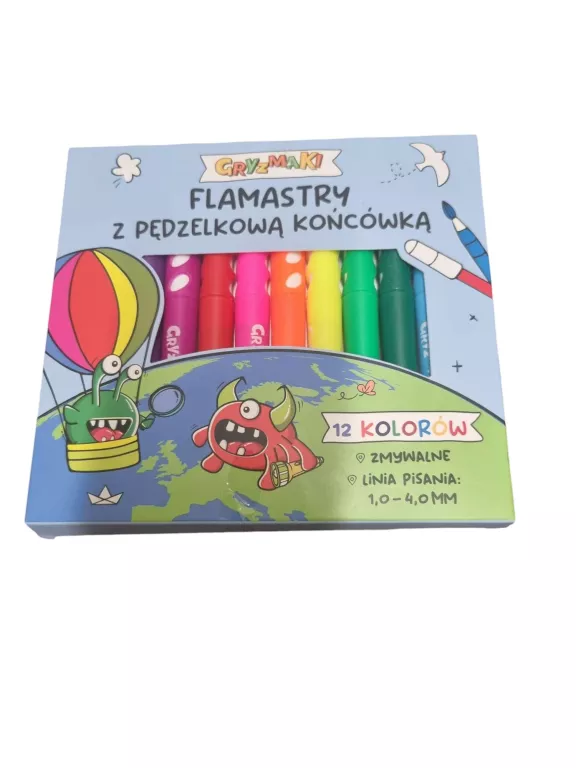 FLAMASTRY GRYZMAKI 12 SZT