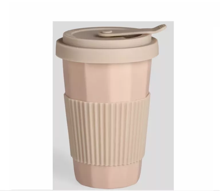 HOME&YOU KUBEK Z DODATKIEM CERAMIA BEŻ
