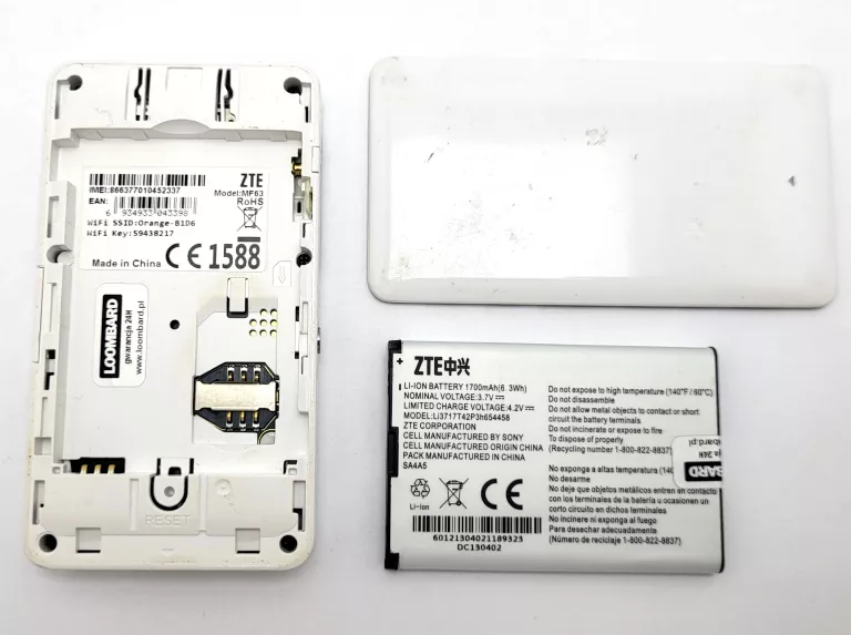 ROUTER MOBILNY ZTE MF63 (ŁAD)