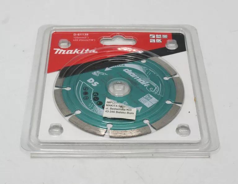 MAKITA DIAMAK D-61139 TARCZA DIAMENTOWA 125MM
