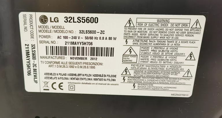 TELEWIZOR LG LED FULL HD 32LS5600