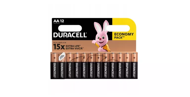 BATERIA ALKALICZNA DURACELL AA (R3) 12 SZT.