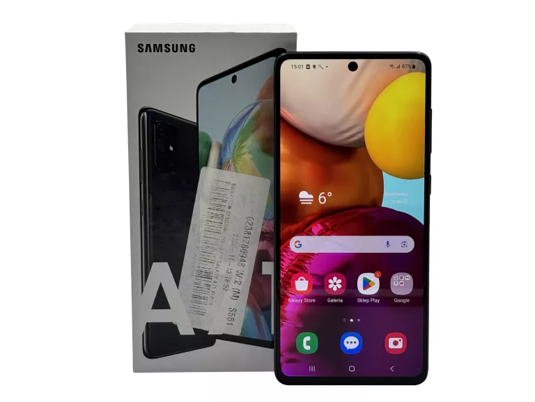 TELEFON SAMSUNG GALAXY A71 6/128GB SM-A715F/DS PRISM CRUSH BLACK