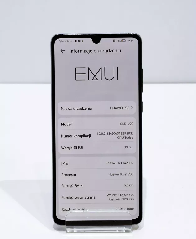 TELEFON HUAWEI P30 6/128GB NIEBIESKI